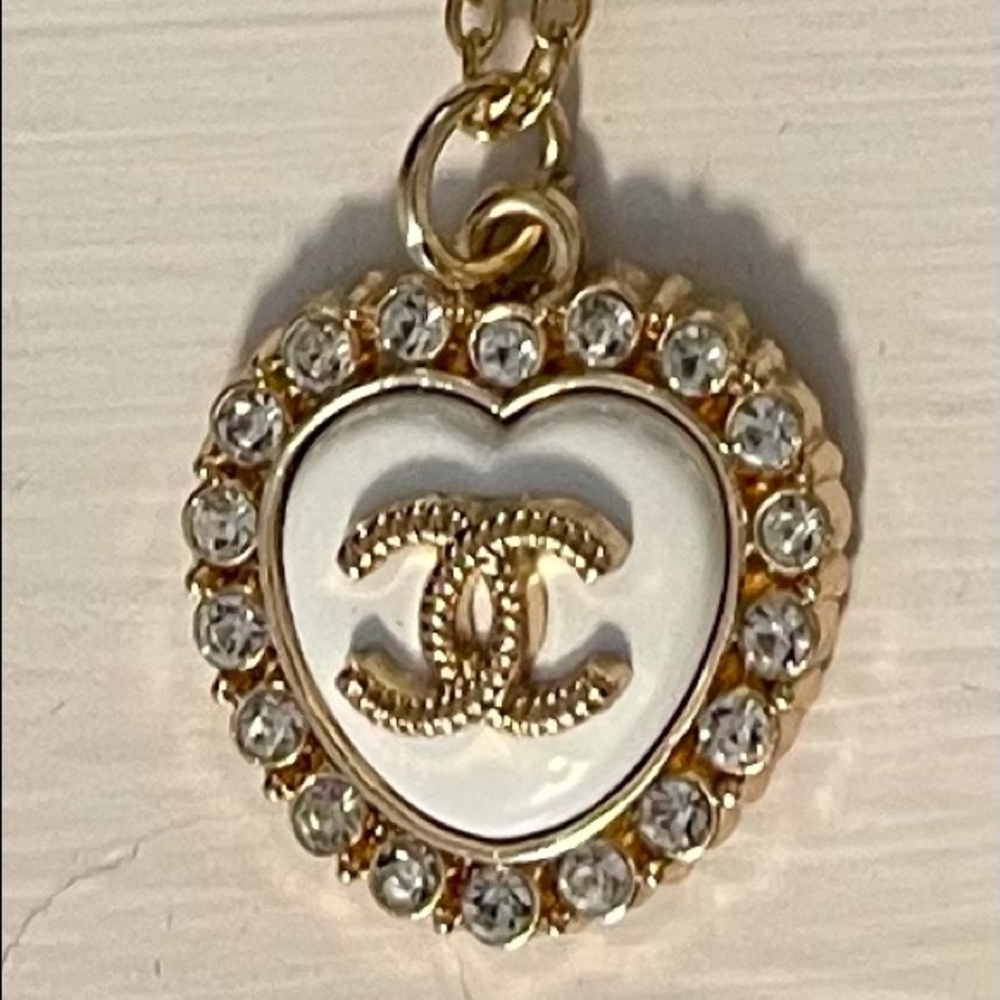Chanel button necklace